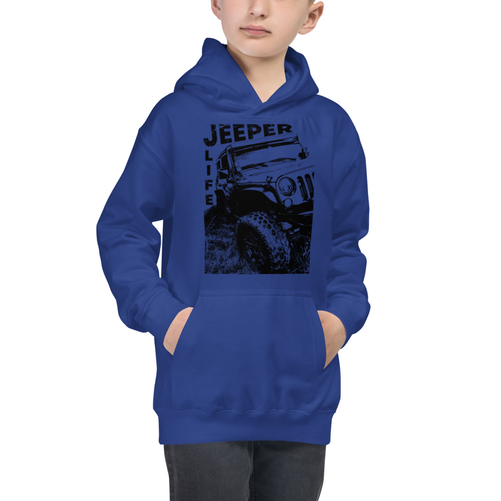 Jeeper Life Kids Hoodie-Jeep Active