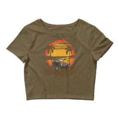 Vintage Jeep Women’s Crop Tee-Jeep Active