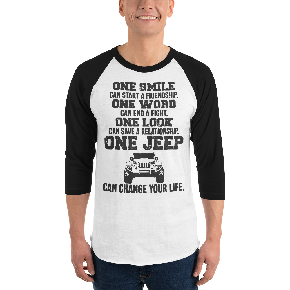 Jeep 3/4 sleeve raglan shirt-Jeep Active