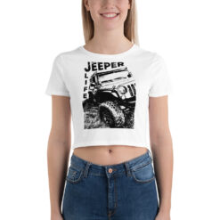 Jeeper Life Women’s Crop Tee-Jeep Active