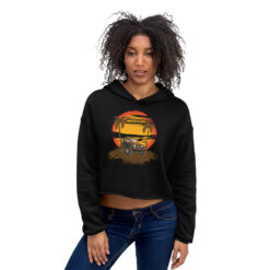 Vintage Jeep Crop Hoodie-Jeep Active