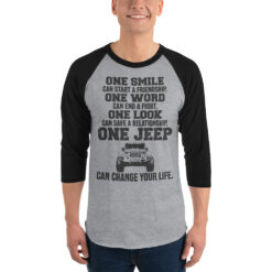Jeep 3/4 sleeve raglan shirt-Jeep Active