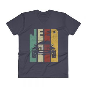 Vintage Jeep V-Neck T-Shirt-Jeep Active