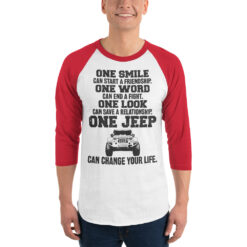 Jeep 3/4 sleeve raglan shirt-Jeep Active