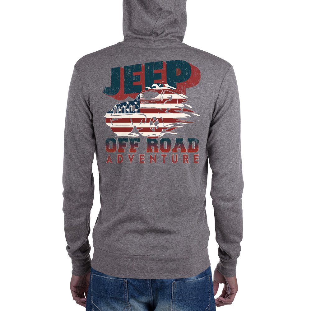 Jeep off Road Unisex zip hoodie