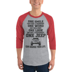 Jeep 3/4 sleeve raglan shirt-Jeep Active