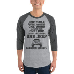 Jeep 3/4 sleeve raglan shirt-Jeep Active