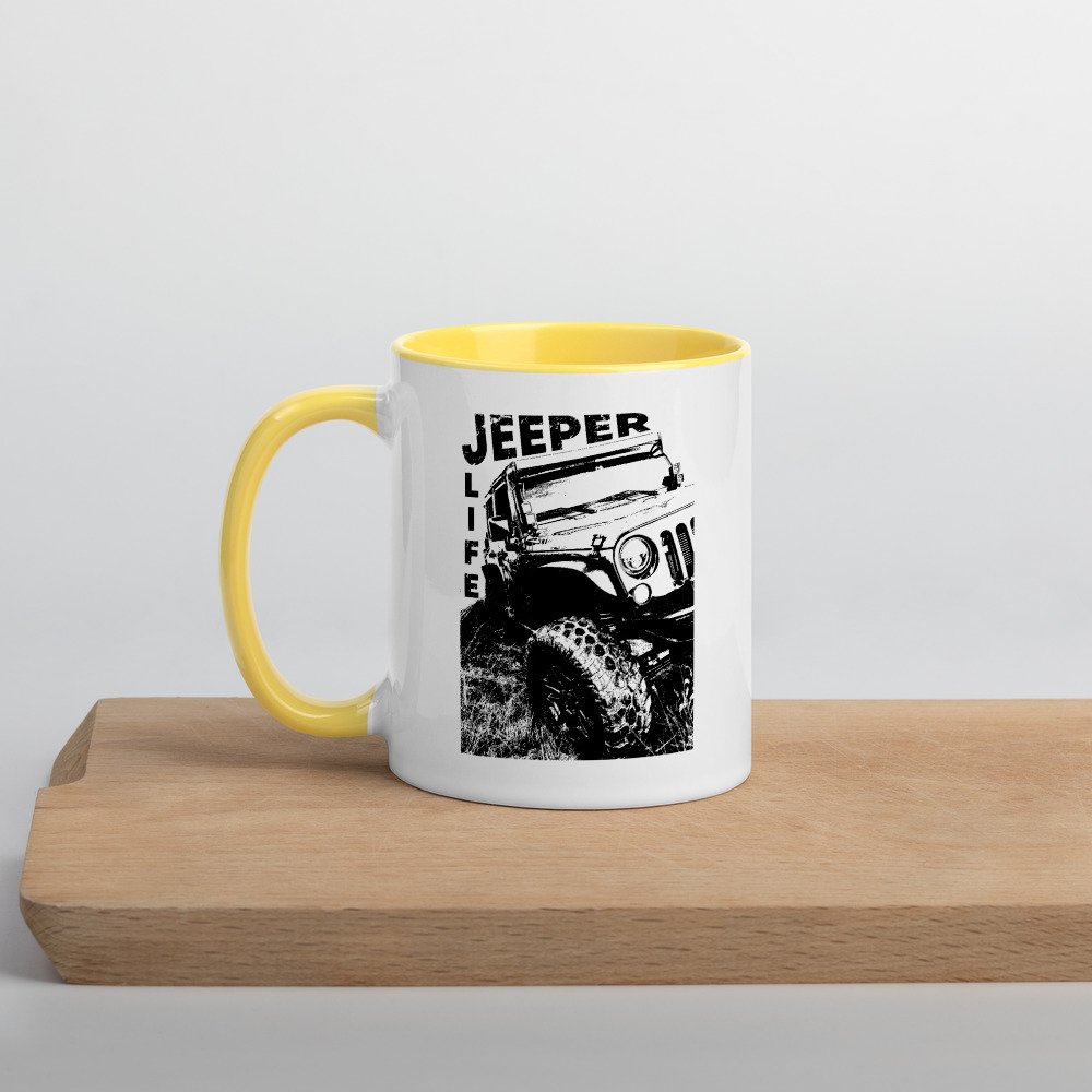 Jeeper Life Mug with Color Inside-Jeep Active