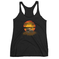 Vintage Jeep Women’s Racerback Tank-Jeep Active