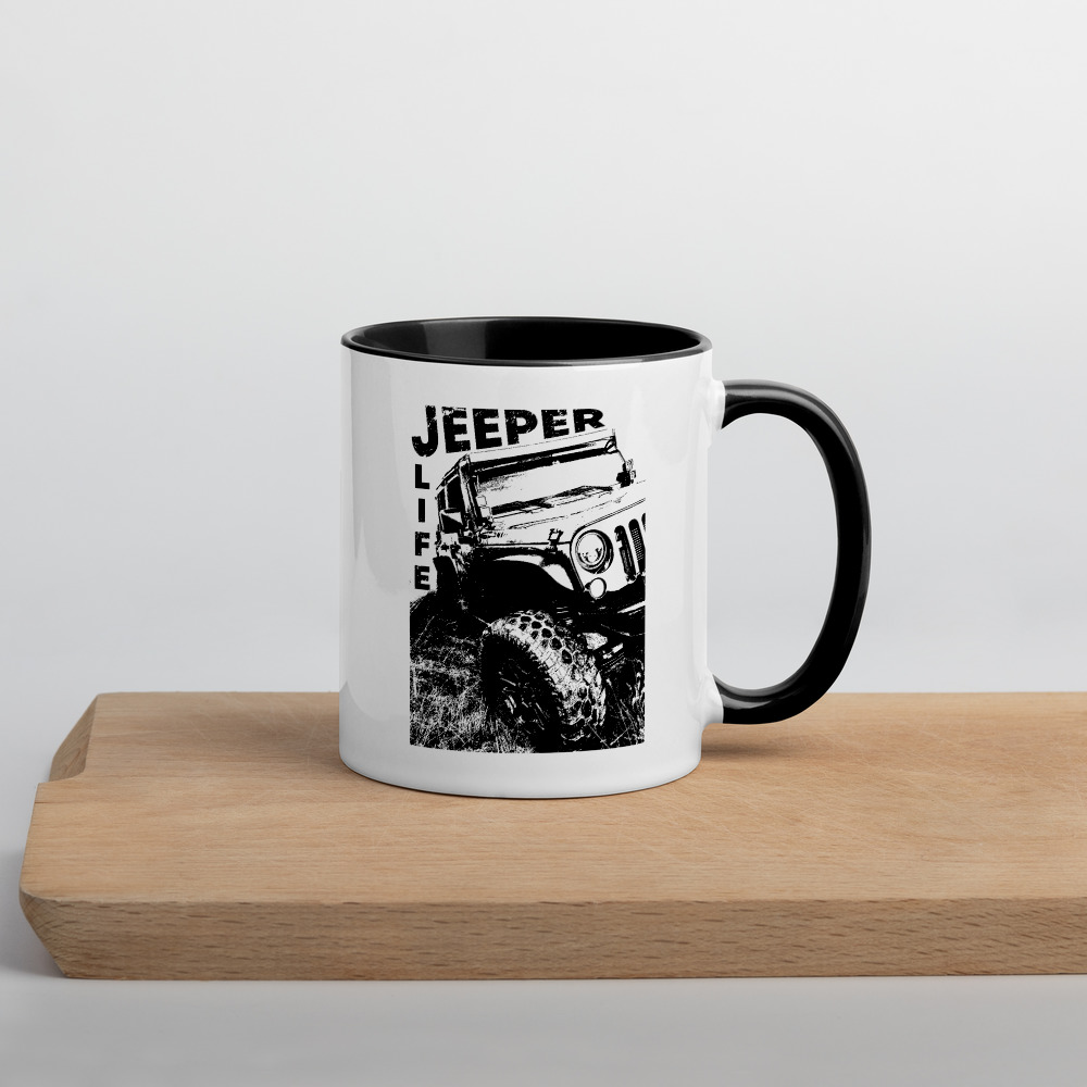 Jeeper Life Mug with Color Inside-Jeep Active