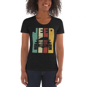 Vintage Jeep Women’s Crew Neck T-shirt-Jeep Active