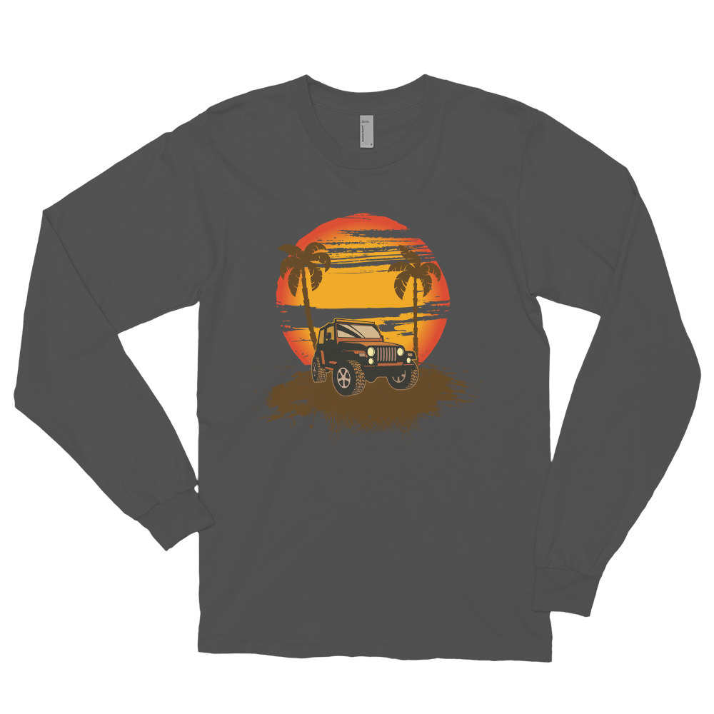 Vintage Jeep Long sleeve t-shirt-Jeep Active
