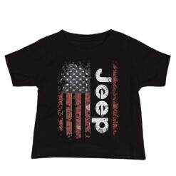 Jeep USA Flag Baby Jersey Short Sleeve Tee-Jeep Active