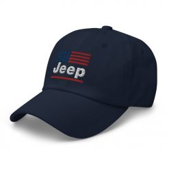 Jeep USA Flag Dad hat (Embroidered Dad Cap)-Jeep Active