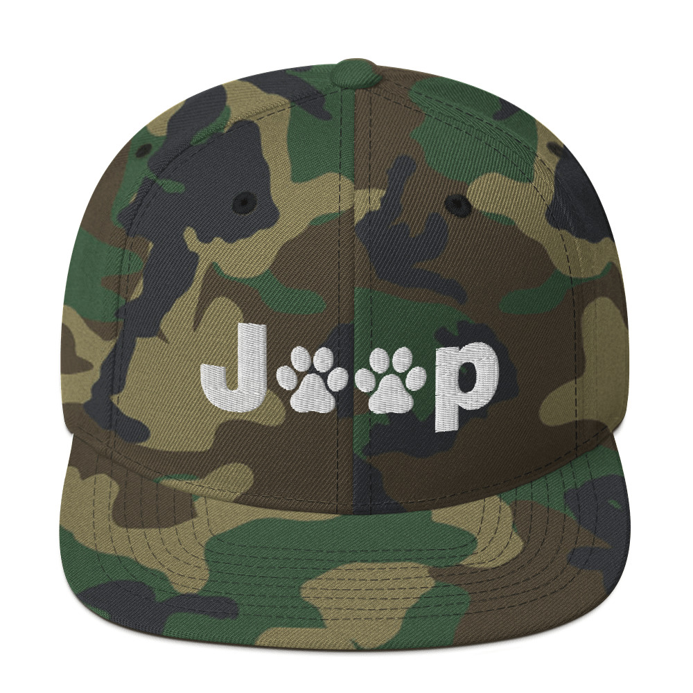 Jeep Hat (Embroidered Snapback Cap) Jeep Dog Paw Hat-Jeep Active