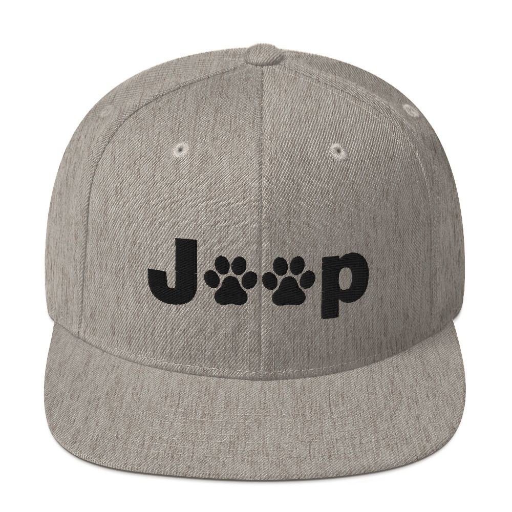 Jeep Hat (Embroidered Snapback Cap) Jeep Dog Paw Hat Snapback Hat-Jeep Active