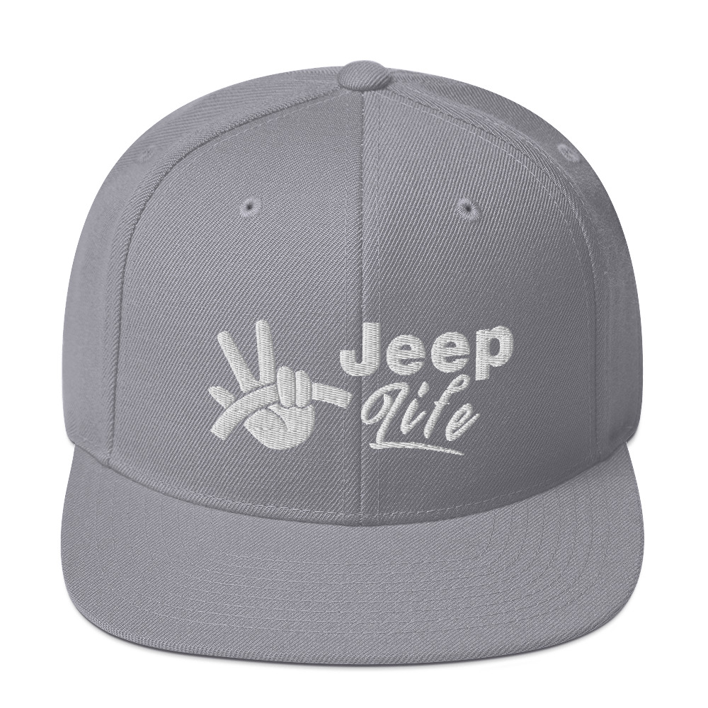 Jeep Life hat (Embroidered Snapback Cap)-Jeep Active