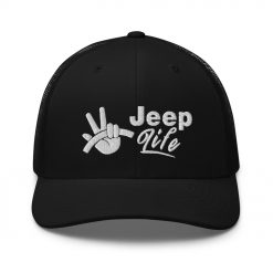 Jeep Life Hat (Embroidered Trucker Cap)-Jeep Active