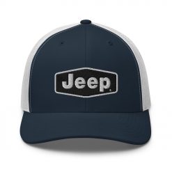 Jeep Hat (Embroidered Trucker Cap) Jeep Cap Trucker Cap-Jeep Active