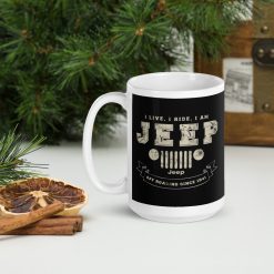Jeep White glossy mug-Jeep Active