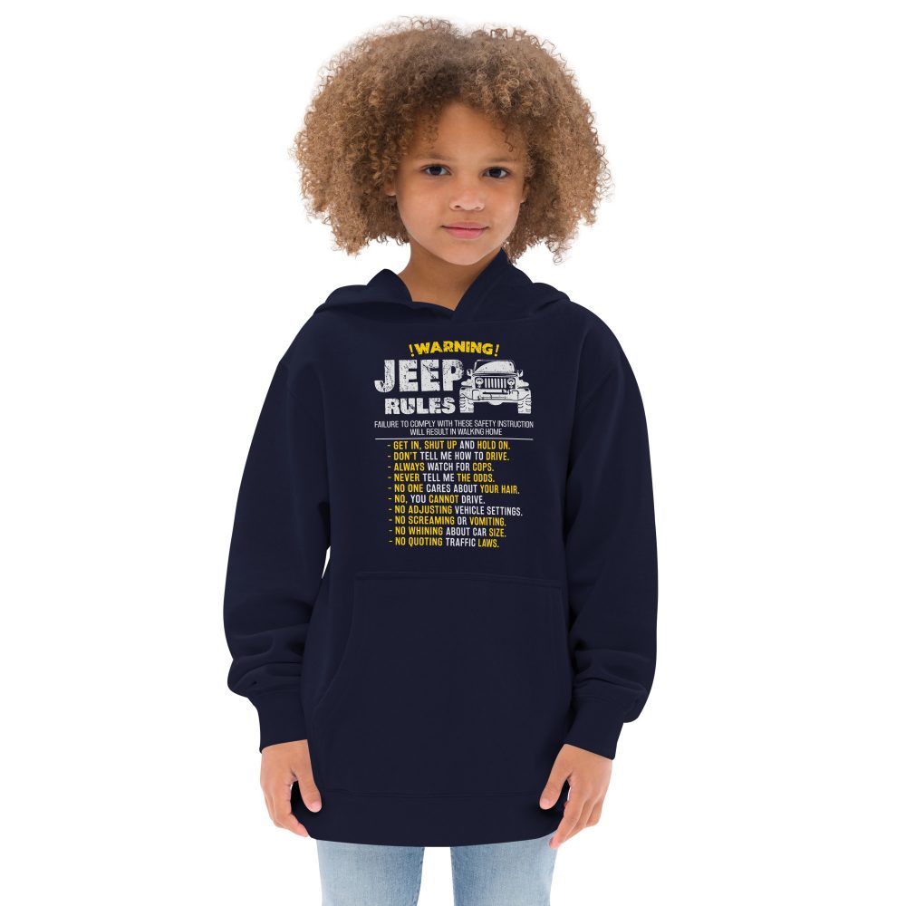 Jeep Rules Kids fleece hoodie-Jeep Active