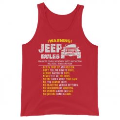 Jeep Rules Unisex Tank Top-Jeep Active