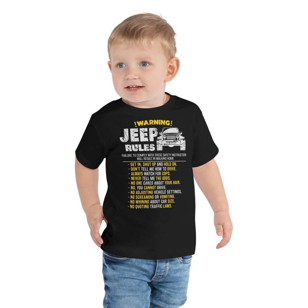 Jeep Rules Toddler Short Sleeve Tee-Jeep Active