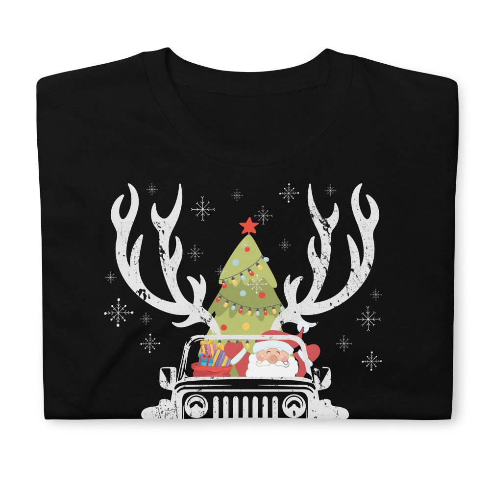 Jeep Christmas Shirt, Merry Jeepmas Short-Sleeve Unisex T-Shirt-Jeep Active