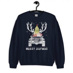 Jeep Christmas Sweatshirt, Merry Jeepmas Unisex Sweatshirt-Jeep Active
