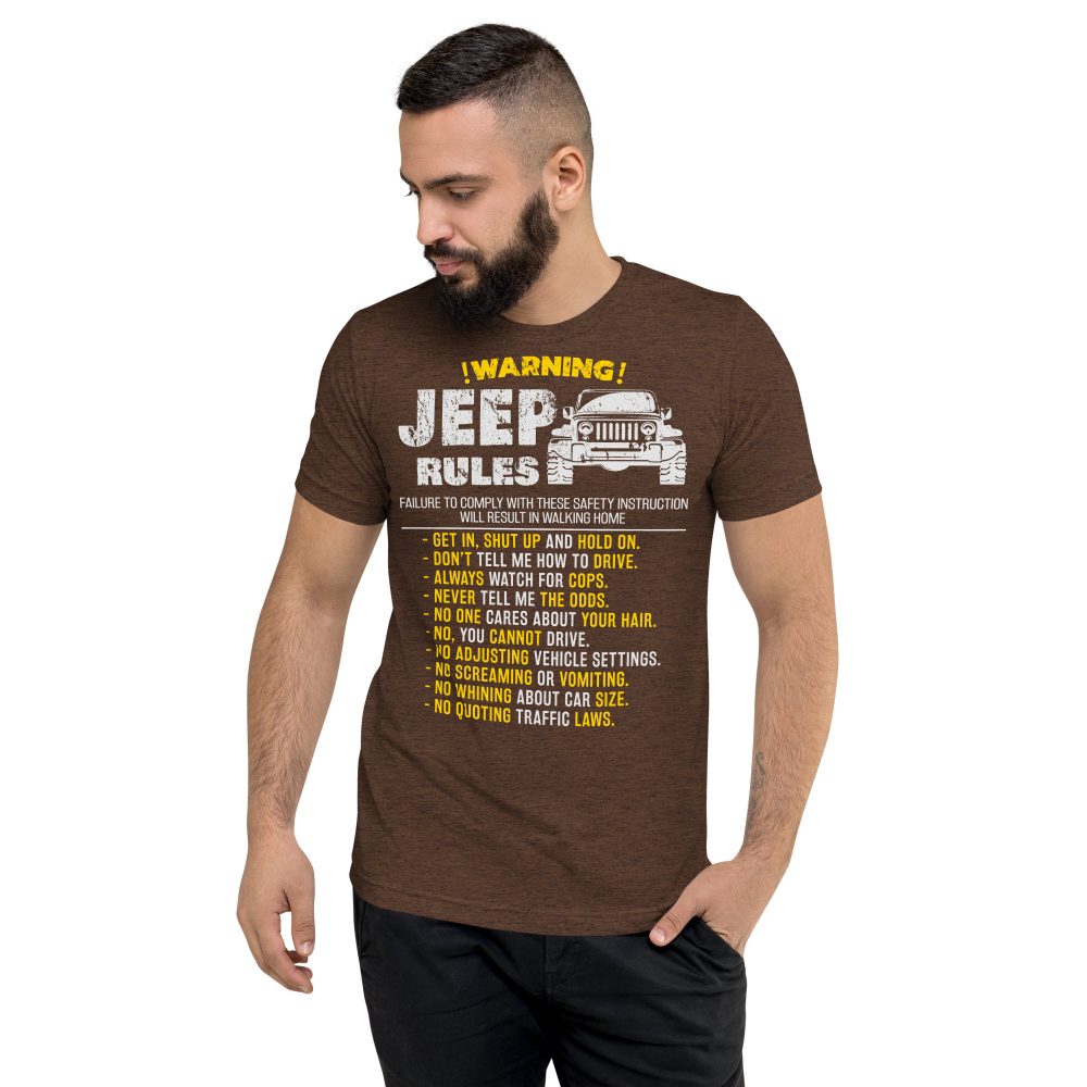 Jeep Rules Shirt Tri-blend T-Shirt-Jeep Active
