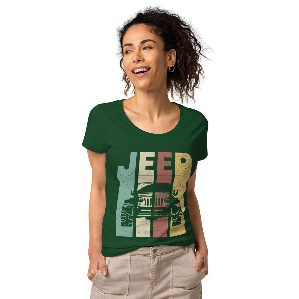 Vintage Jeep Women’s basic organic t-shirt-Jeep Active
