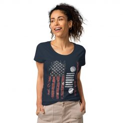 Jeep Shirt, American flag jeep Women’s basic organic t-shirt-Jeep Active