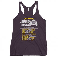 Jeep Rules Women’s Racerback Tank-Jeep Active