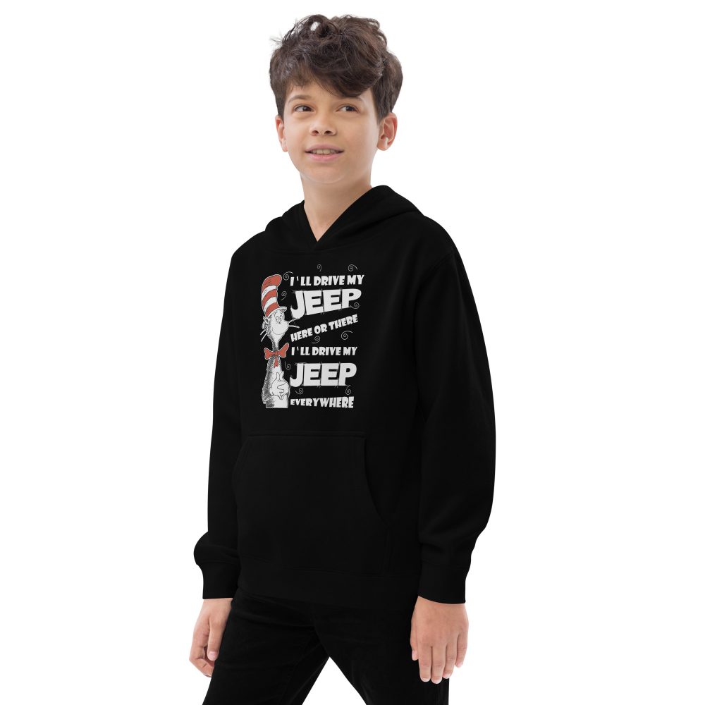 I’ll Drive my Jeep Here or There I’ll Drive my Jeep Everywhere Kids fleece hoodie-Jeep Active