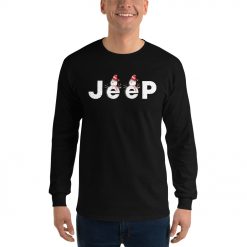 Jeep Christmas Shirt, snowman jeep Long Sleeve Shirt-Jeep Active