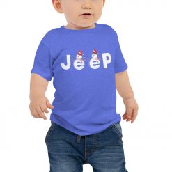 Jeep Christmas Shirt, Snowman jeep Baby Jersey Shirt-Jeep Active