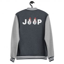 Jeep Christmas Shirt, Snowman jeep Men’s Letterman Jacket-Jeep Active