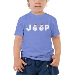 Jeep Christmas Shirt, Snowman jeep Toddler T Shirt-Jeep Active