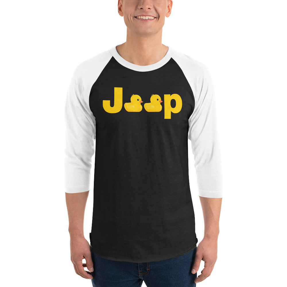 Jeep duck duck Shirt, Duck jeep 3/4 sleeve raglan shirt-Jeep Active