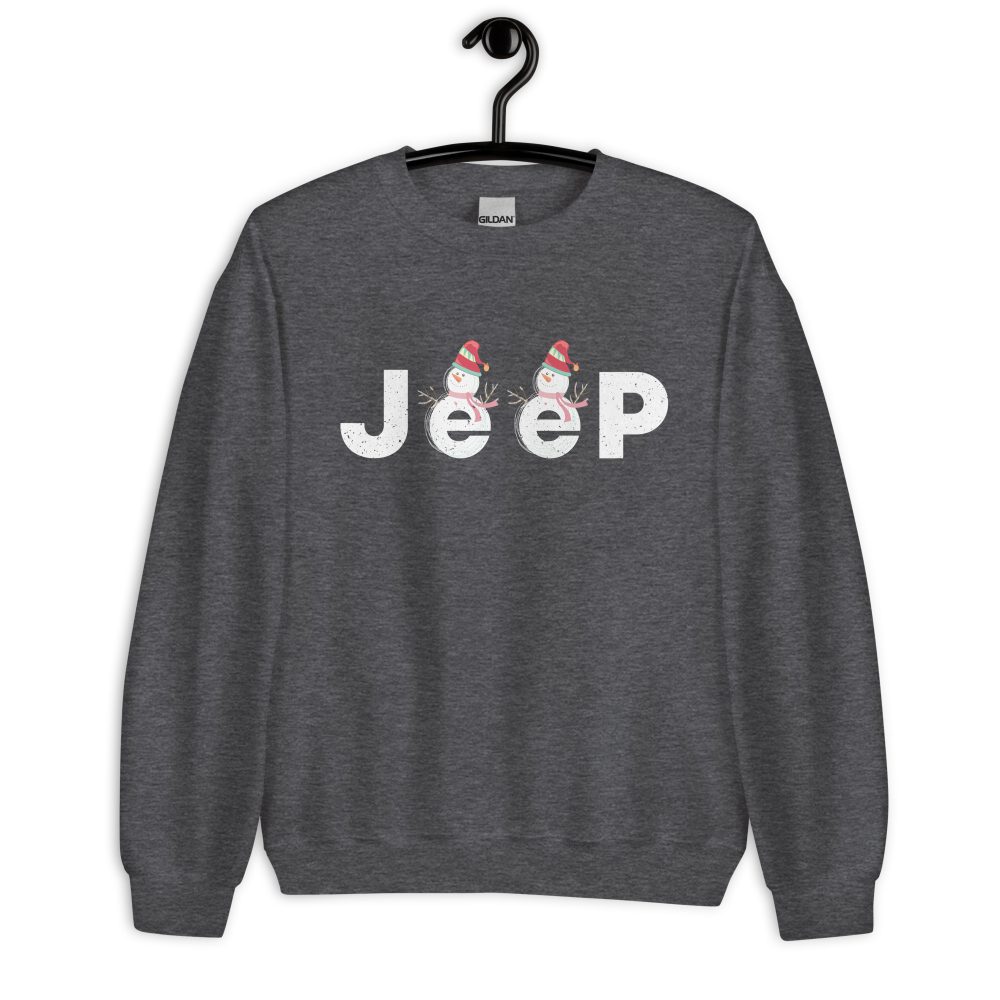 Jeep Christmas Shirt, Snowman jeep Unisex Sweatshirt-Jeep Active