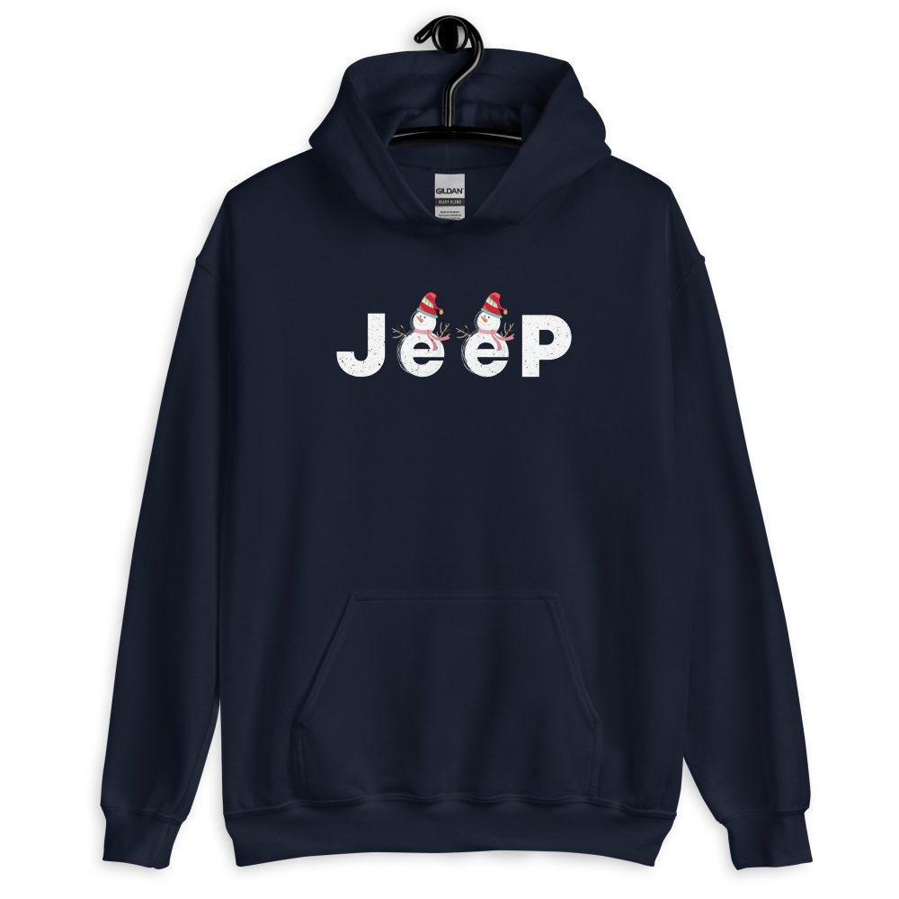 Jeep Christmas Shirt, Snowman jeep Unisex Hoodie-Jeep Active