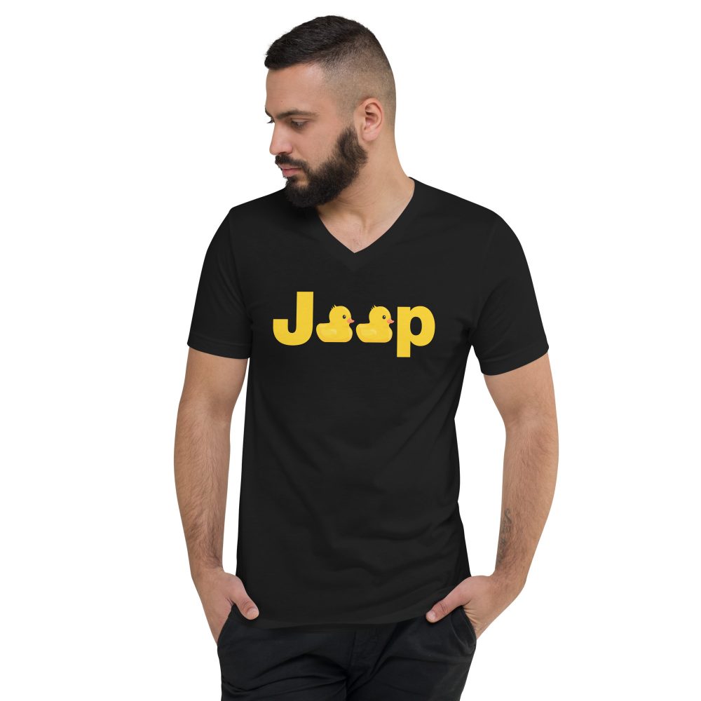 Jeep duck duck Shirt, Duck jeep Unisex Short Sleeve V-Neck T-Shirt-Jeep Active