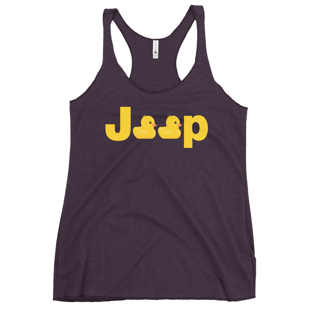 Jeep duck duck Shirt, Duck jeep Women’s Racerback Tank-Jeep Active