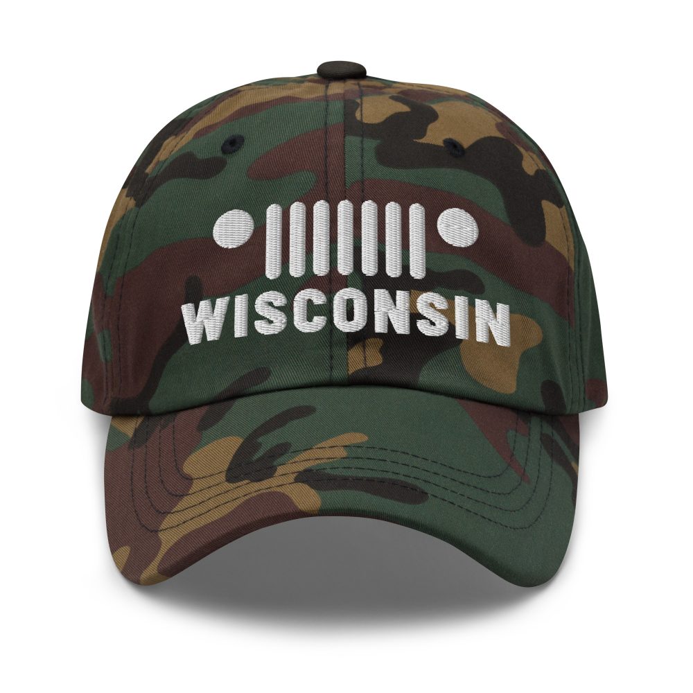 Jeep Wisconsin Hat (Embroidered Dad Cap) Jeep hats for men and woman, Gorras jeep-Jeep Active