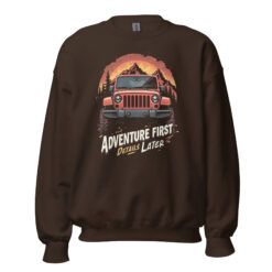 unisex crew neck sweatshirt dark chocolate front 69e6a0d2f20a0.jpg