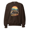 unisex crew neck sweatshirt dark chocolate front 69f25e82adf41.jpg