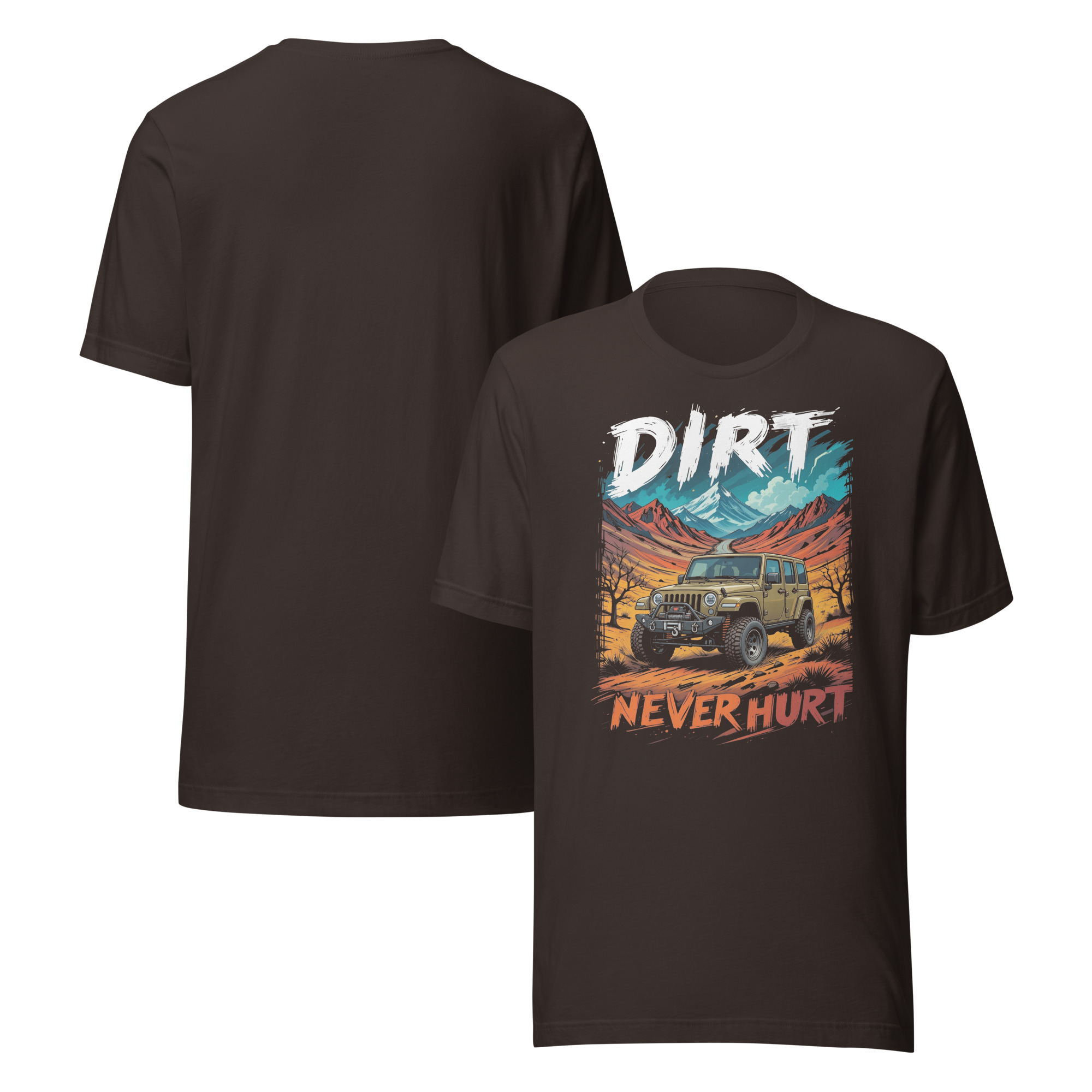 unisex staple t shirt brown front and back 6a106bb191e06.jpg