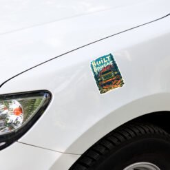 Built Not Bought - Yellow 4X4 Trail Rig Off-Road Sticker - Image 1