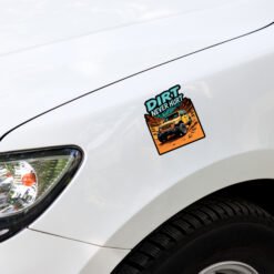Dirt Never Hurt - Yellow 4X4 Overland Rig Sticker - Image 1