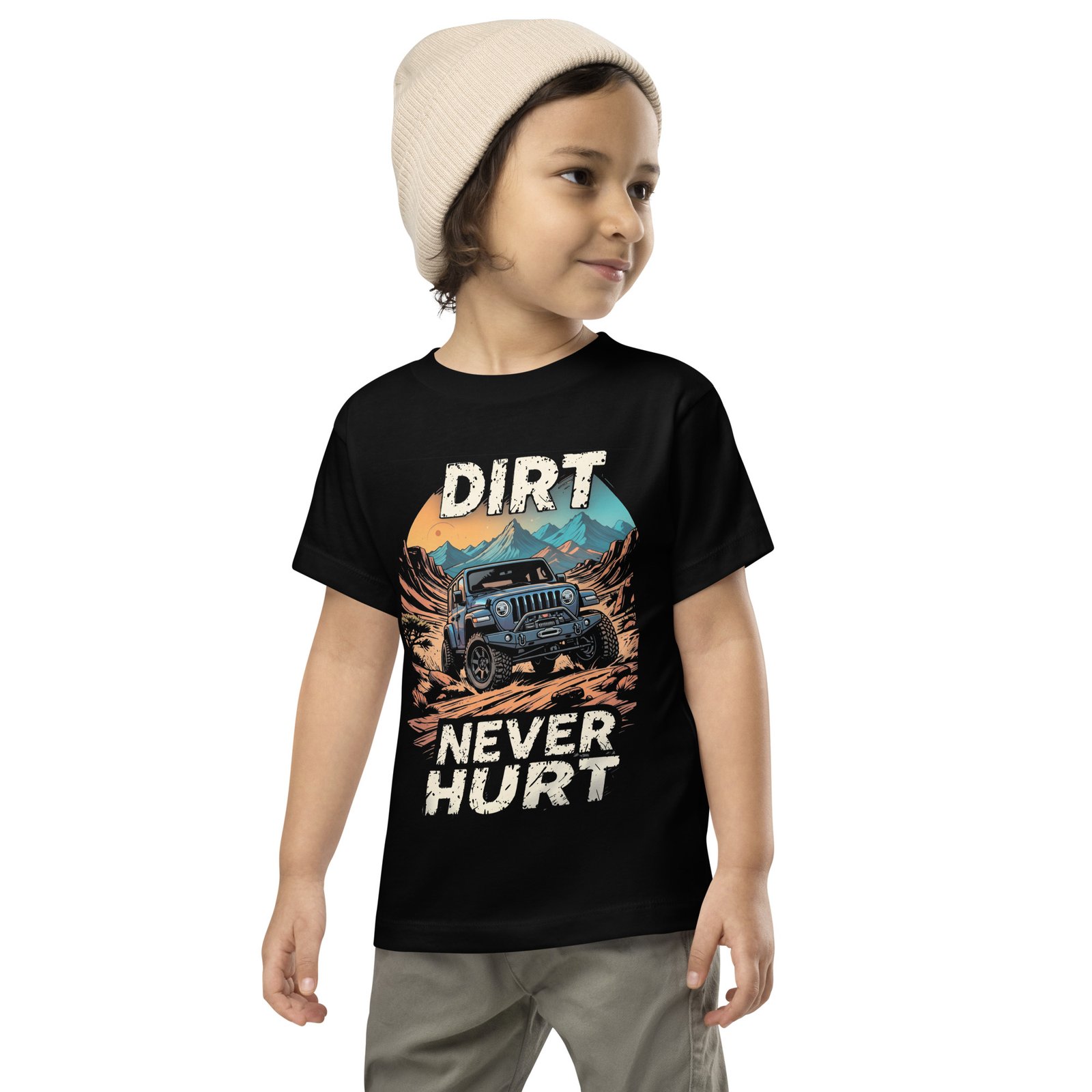 Dirt Never Hurt - Mini Crawler 4X4 Toddler Tee - Image 1